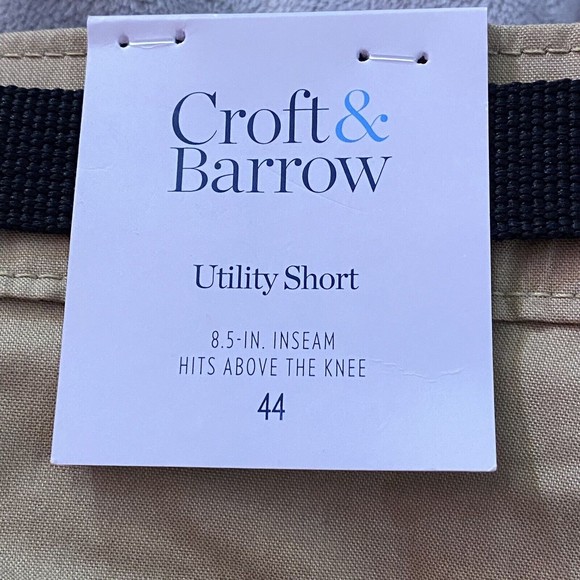 Croft & Barrow Men's The Utility Short Inseam 8” NWT Tan/Khaki Size 44 - Picture 7 of 12